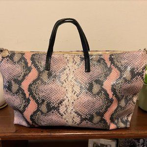 Clare V Snakeskin Tote